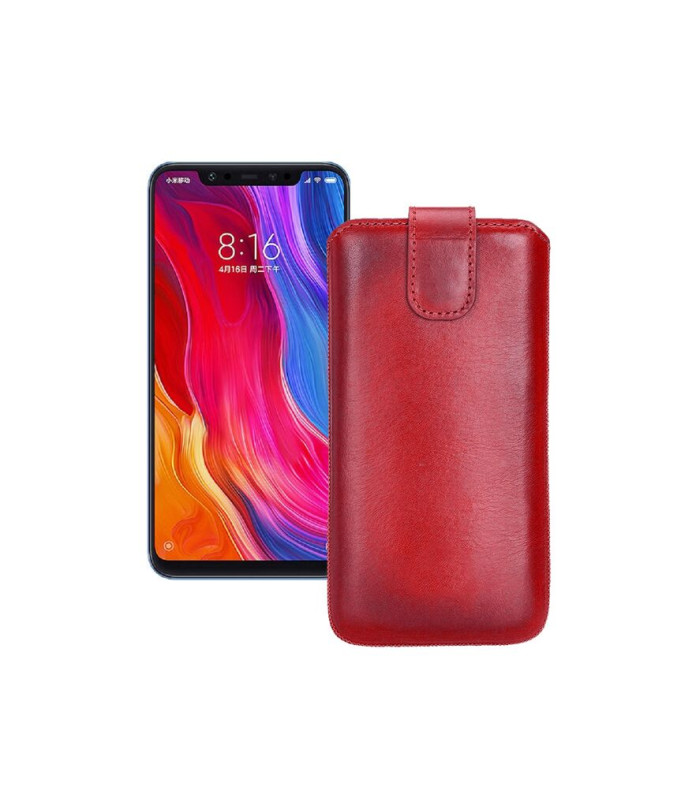 Витяжка з екошкіри для телефону Xiaomi mi 8