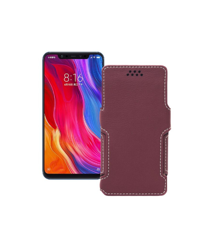 Чохол-книжка з екошкіри для телефону Xiaomi mi 8