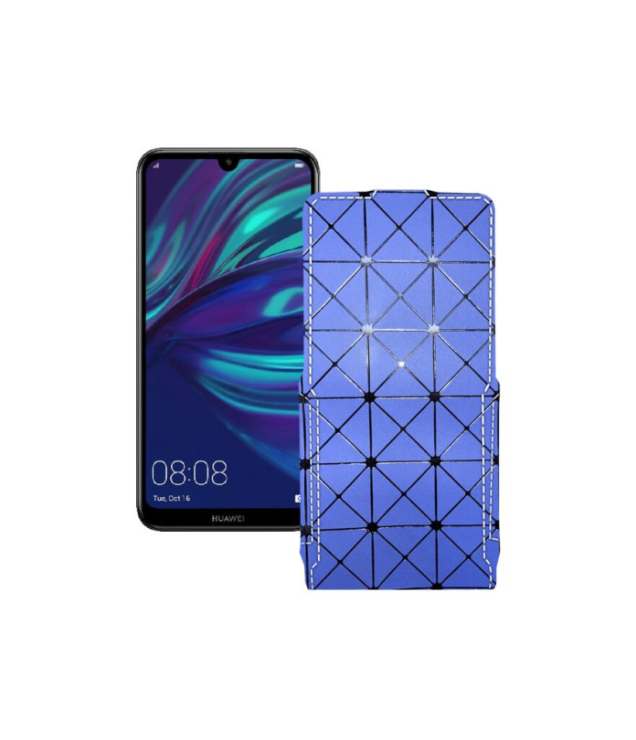 Чохол-флип з екошкіри для телефону Huawei Y7 (2019)