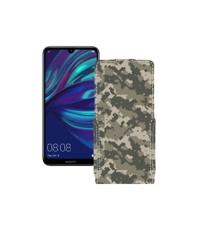 Чохол-флип з екошкіри для телефону Huawei Y7 (2019)