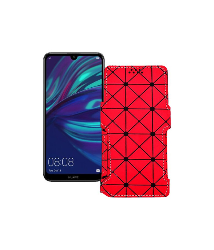 Чохол-книжка з екошкіри для телефону Huawei Y7 (2019)