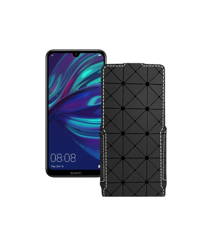 Чохол-флип з екошкіри для телефону Huawei Y7 (2019)