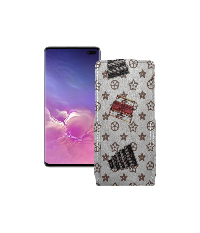 Чохол-флип з екошкіри для телефону Samsung Galaxy S10 Plus (G975)