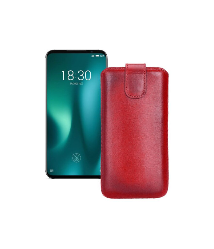 Витяжка з екошкіри для телефону Meizu 16s