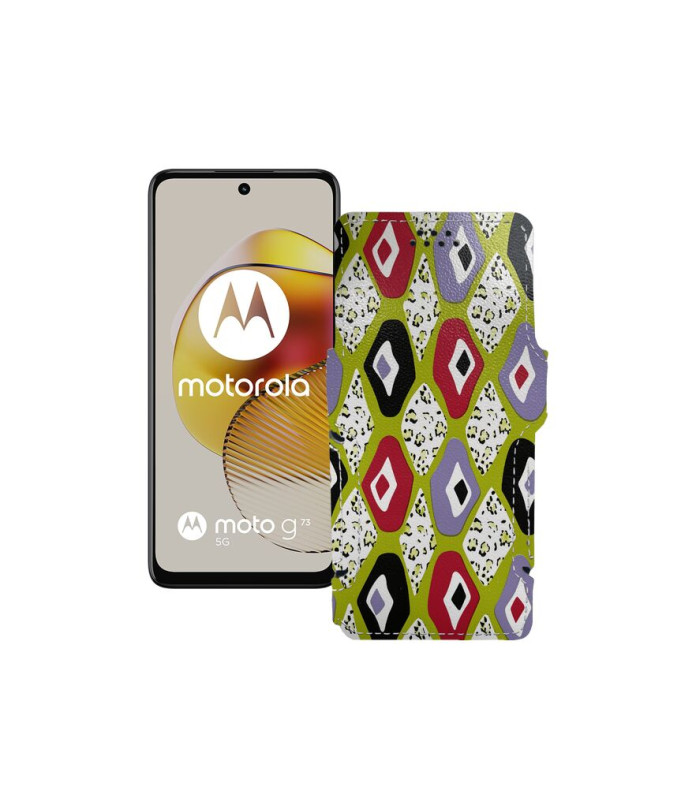 Чохол-книжка з екошкіри для телефону Motorola Moto G73 5G