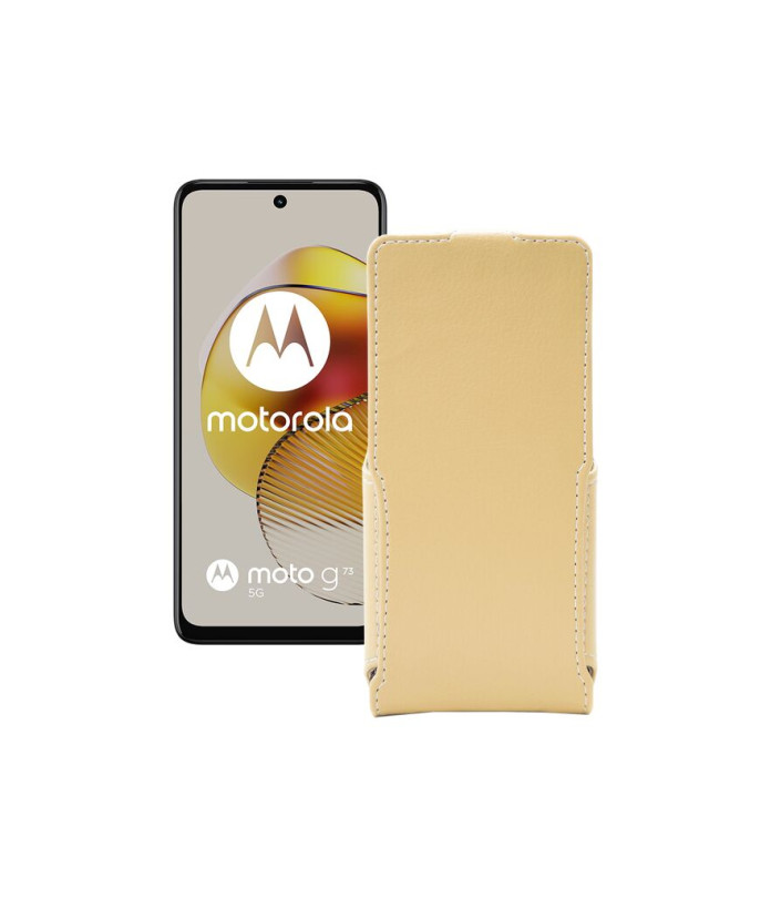 Чохол-флип з екошкіри для телефону Motorola Moto G73 5G