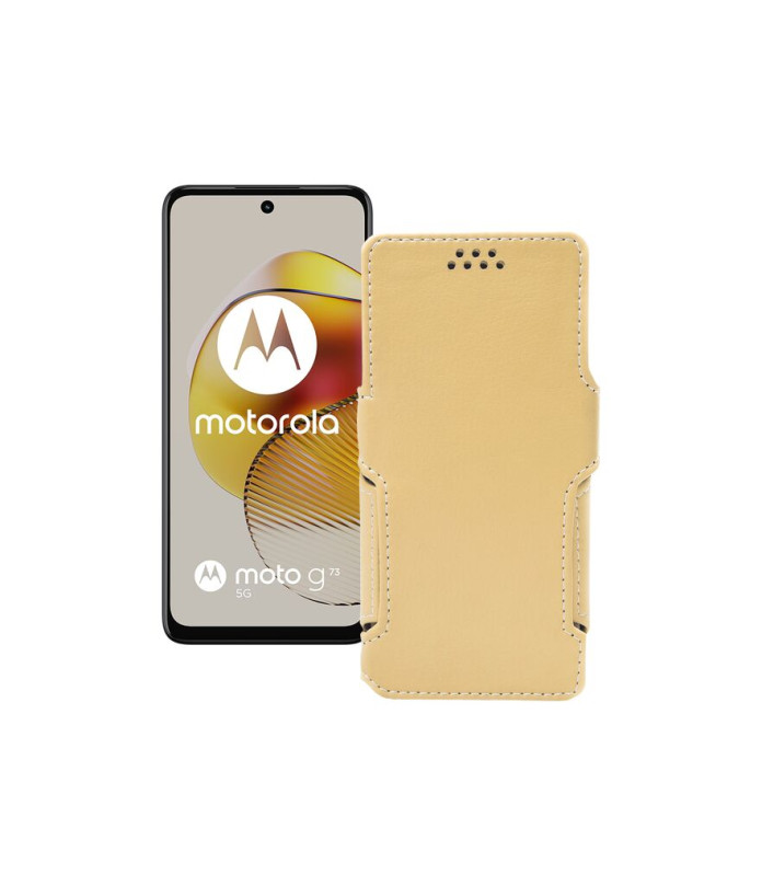 Чохол-книжка з екошкіри для телефону Motorola Moto G73 5G