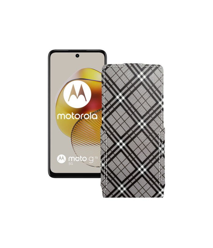 Чохол-флип з екошкіри для телефону Motorola Moto G73 5G