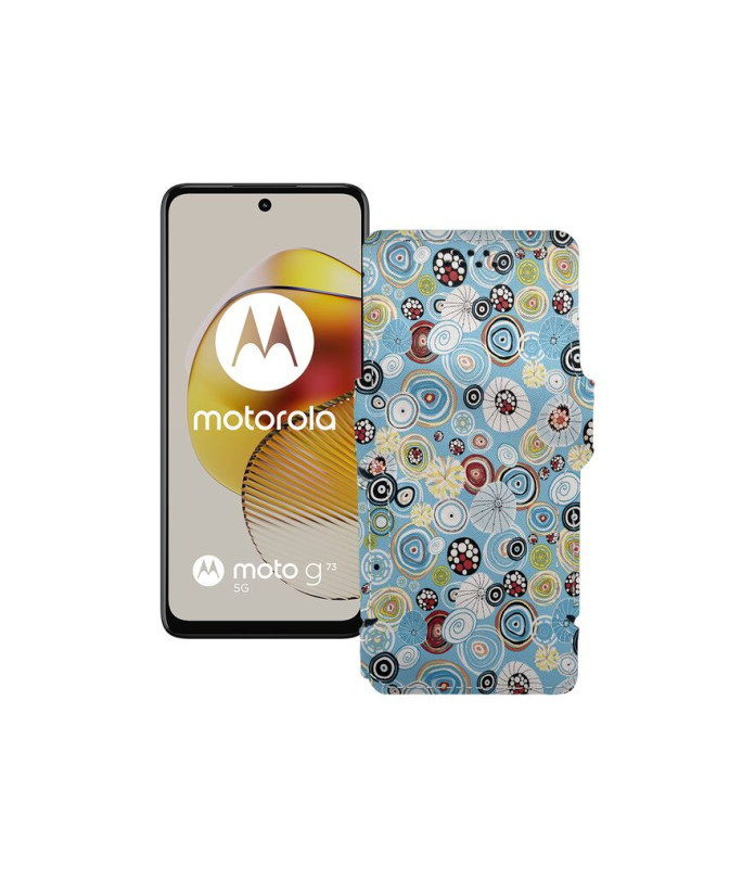 Чохол-книжка з екошкіри для телефону Motorola Moto G73 5G