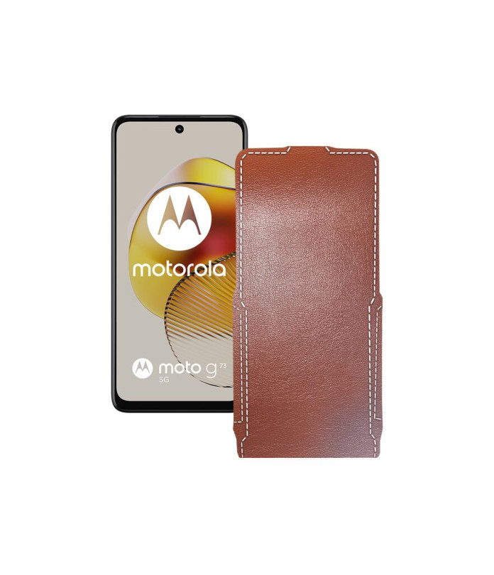 Чохол-флип з екошкіри для телефону Motorola Moto G73 5G