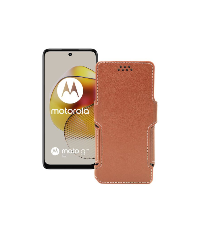 Чохол-книжка з екошкіри для телефону Motorola Moto G73 5G