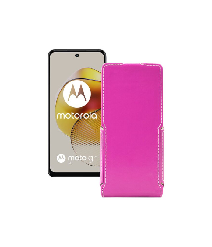 Чохол-флип з екошкіри для телефону Motorola Moto G73 5G