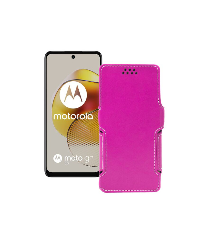 Чохол-книжка з екошкіри для телефону Motorola Moto G73 5G