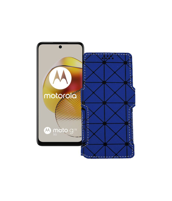 Чохол-книжка з екошкіри для телефону Motorola Moto G73 5G