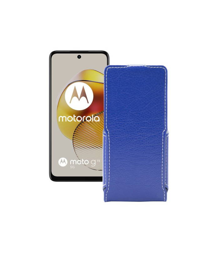 Чохол-флип з екошкіри для телефону Motorola Moto G73 5G