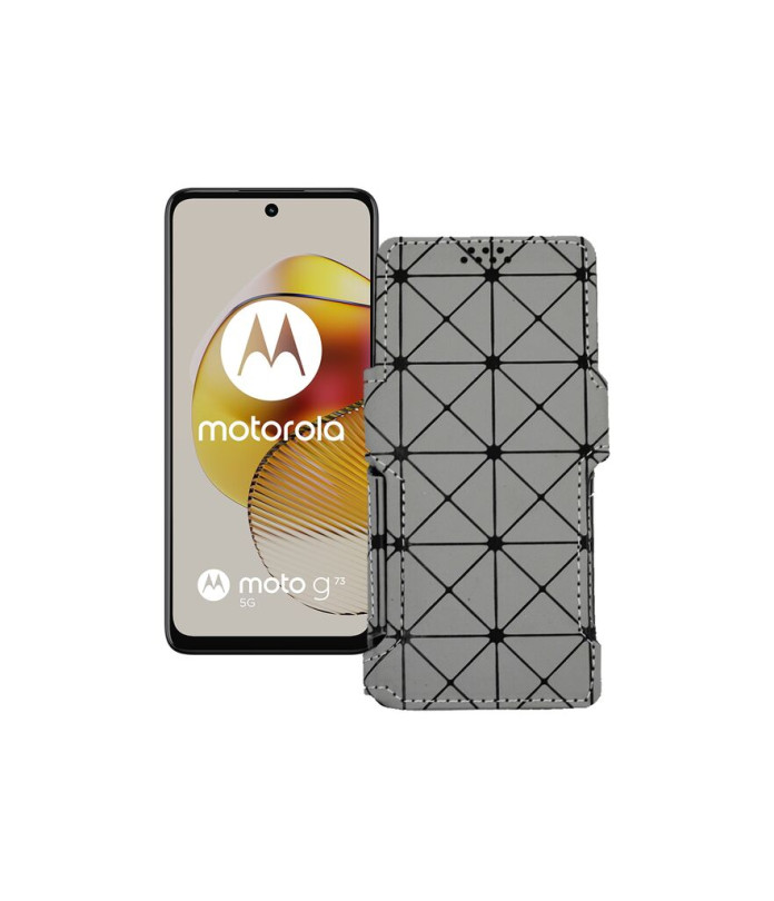 Чохол-книжка з екошкіри для телефону Motorola Moto G73 5G