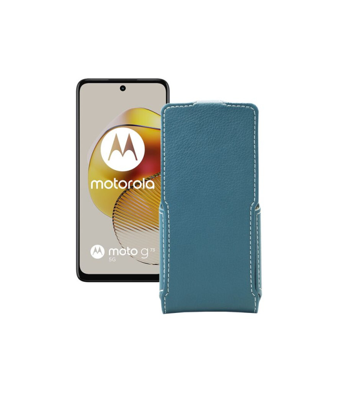 Чохол-флип з екошкіри для телефону Motorola Moto G73 5G