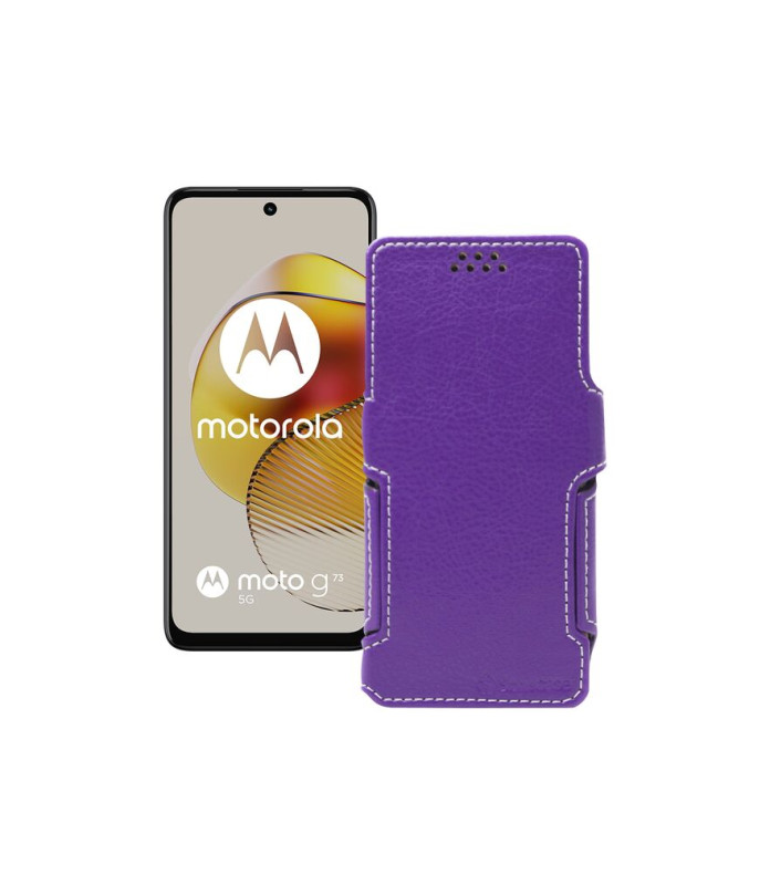 Чохол-книжка з екошкіри для телефону Motorola Moto G73 5G