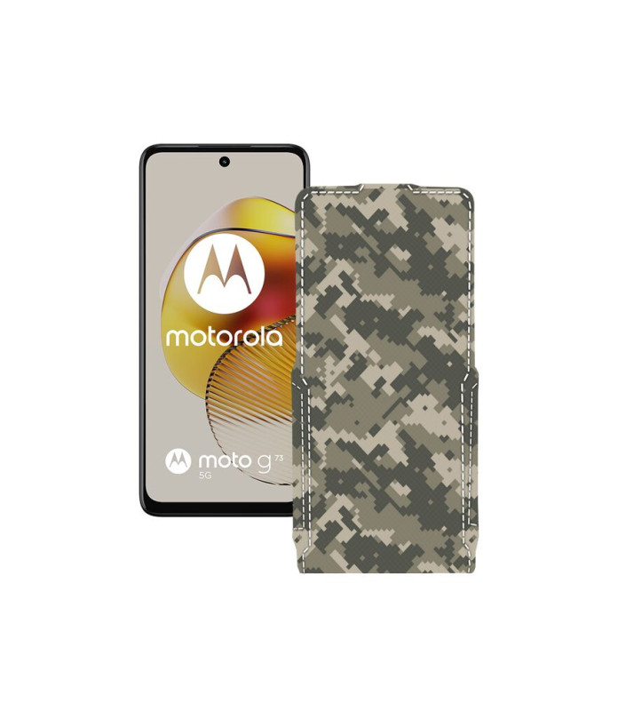 Чохол-флип з екошкіри для телефону Motorola Moto G73 5G