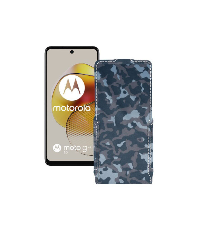 Чохол-флип з екошкіри для телефону Motorola Moto G73 5G