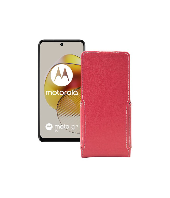 Чохол-флип з екошкіри для телефону Motorola Moto G73 5G