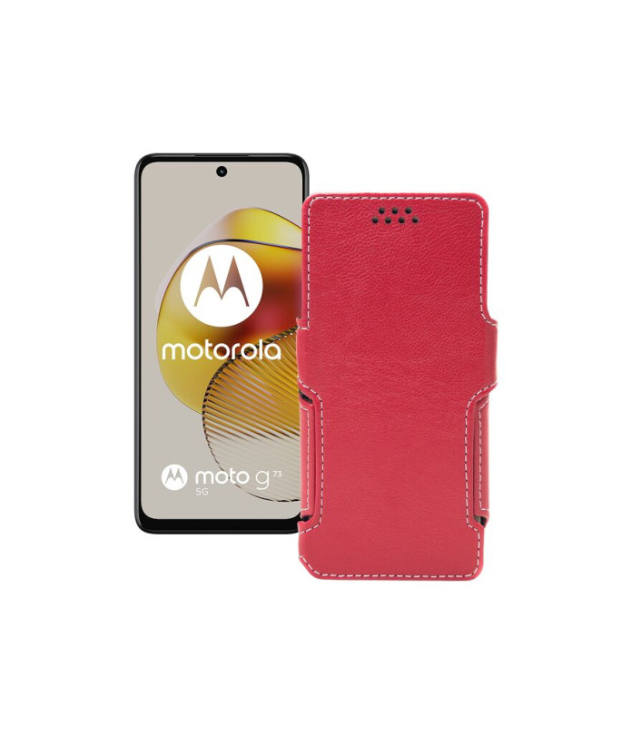 Чохол-книжка з екошкіри для телефону Motorola Moto G73 5G