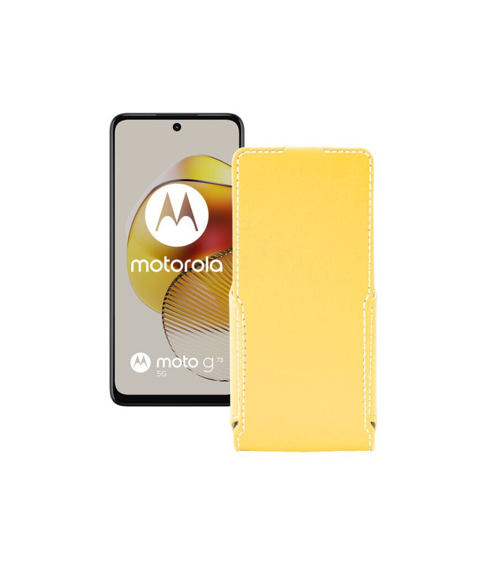 Чохол-флип з екошкіри для телефону Motorola Moto G73 5G