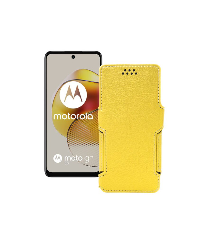 Чохол-книжка з екошкіри для телефону Motorola Moto G73 5G