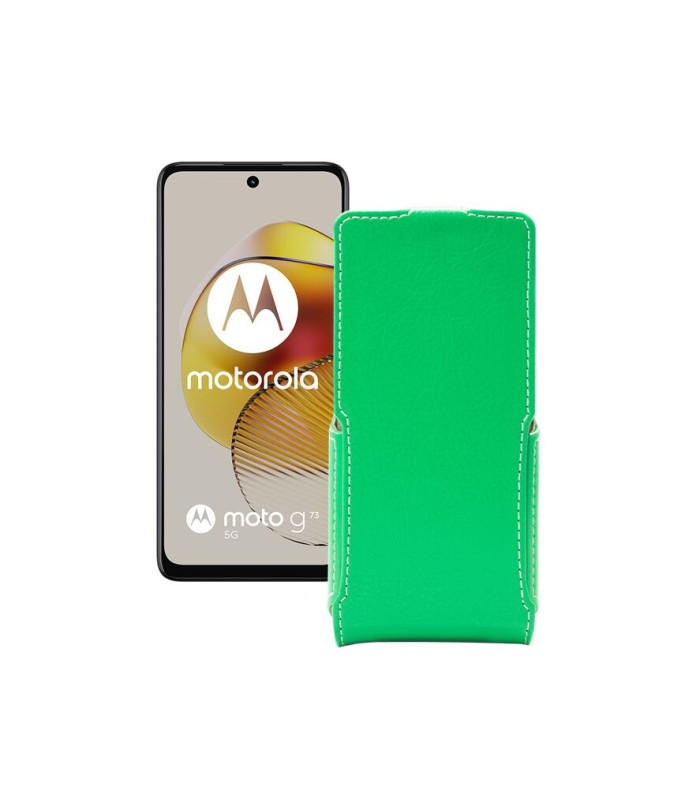 Чохол-флип з екошкіри для телефону Motorola Moto G73 5G