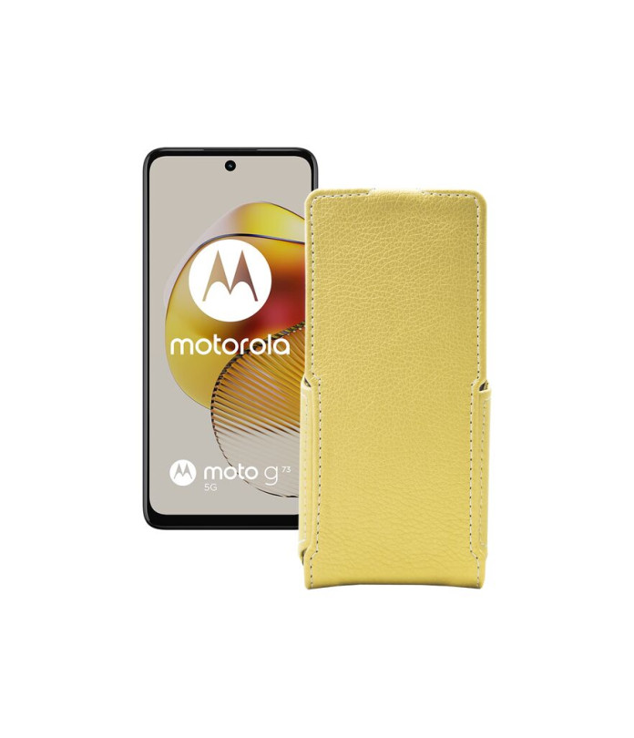 Чохол-флип з екошкіри для телефону Motorola Moto G73 5G