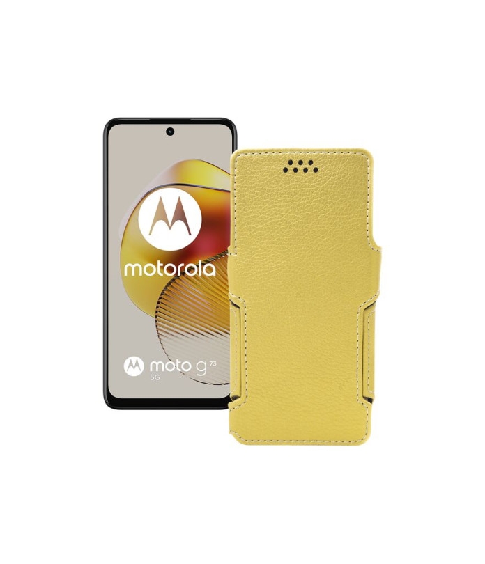 Чохол-книжка з екошкіри для телефону Motorola Moto G73 5G