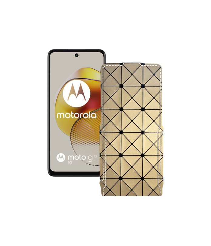 Чохол-флип з екошкіри для телефону Motorola Moto G73 5G