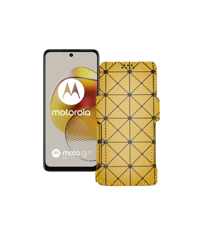 Чохол-книжка з екошкіри для телефону Motorola Moto G73 5G