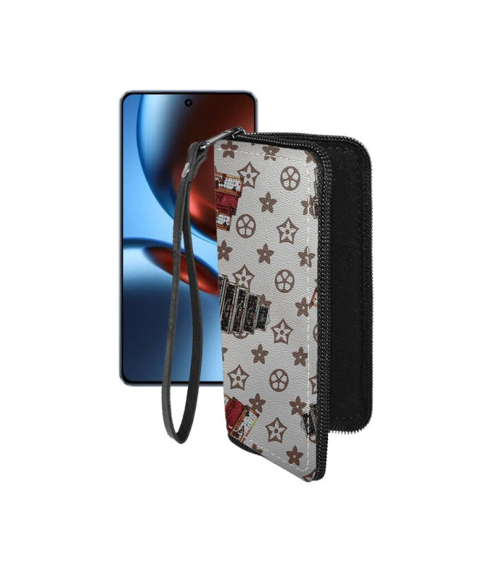 Чохол-гаманець з екошкіри для телефону Realme GT 7T 5G