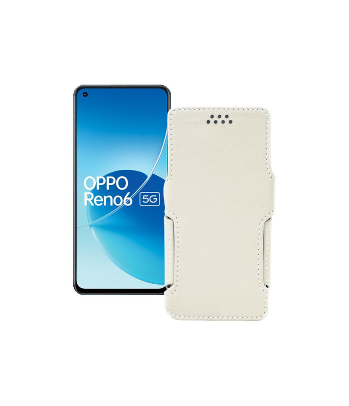 Чохол-книжка з екошкіри для телефону OPPO Reno 6 5G