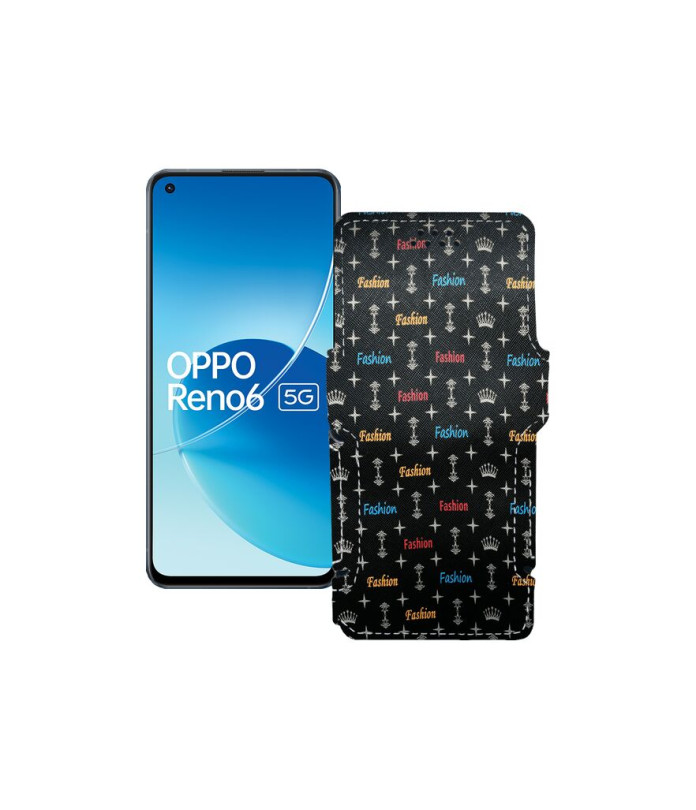 Чохол-книжка з екошкіри для телефону OPPO Reno 6 5G