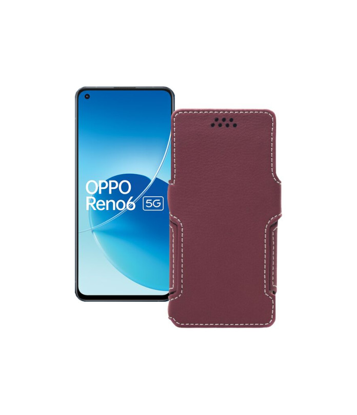 Чохол-книжка з екошкіри для телефону OPPO Reno 6 5G