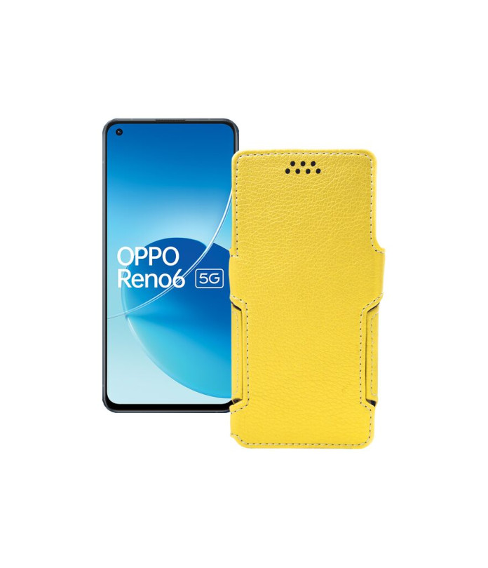 Чохол-книжка з екошкіри для телефону OPPO Reno 6 5G