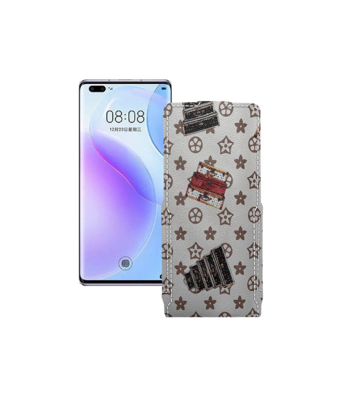 Чохол-флип з екошкіри для телефону Huawei Nova 8 Pro 5G