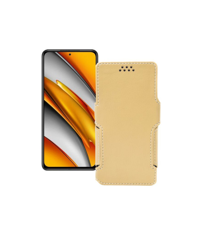 Чохол-книжка з екошкіри для телефону Xiaomi Poco F3 2021