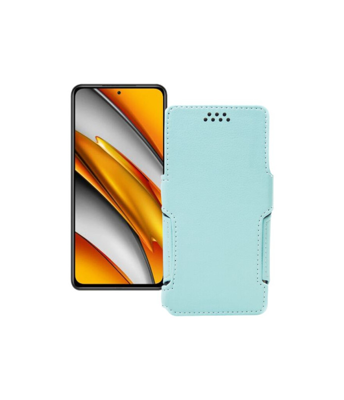 Чохол-книжка з екошкіри для телефону Xiaomi Poco F3 2021