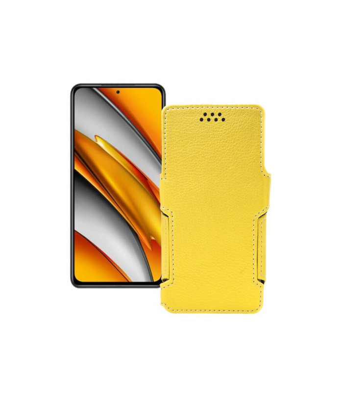 Чохол-книжка з екошкіри для телефону Xiaomi Poco F3 2021