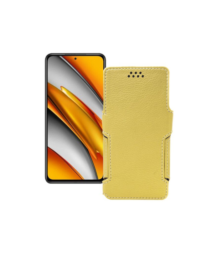 Чохол-книжка з екошкіри для телефону Xiaomi Poco F3 2021