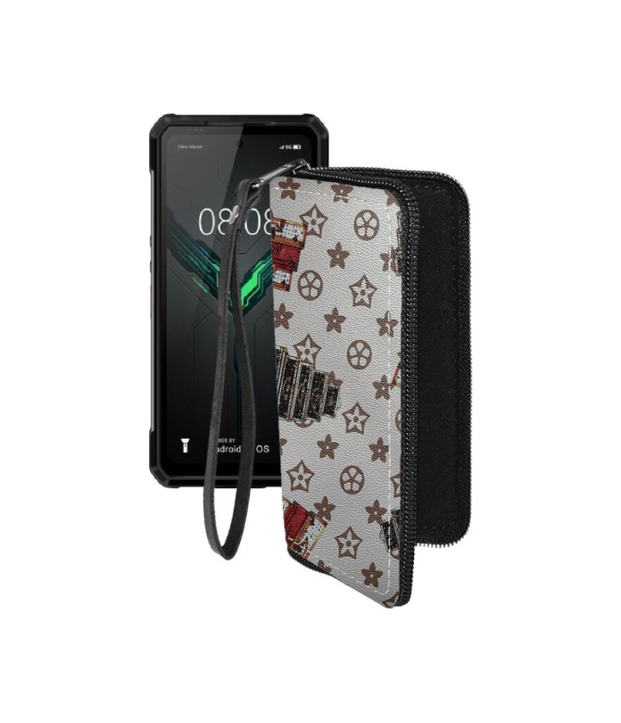 Чохол-гаманець з екошкіри для телефону Ulefone Armor 34