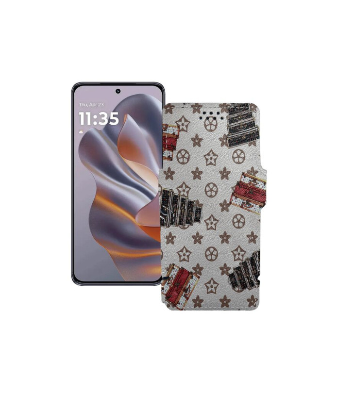 Чохол-книжка з екошкіри для телефону Motorola Edge 60 Neo