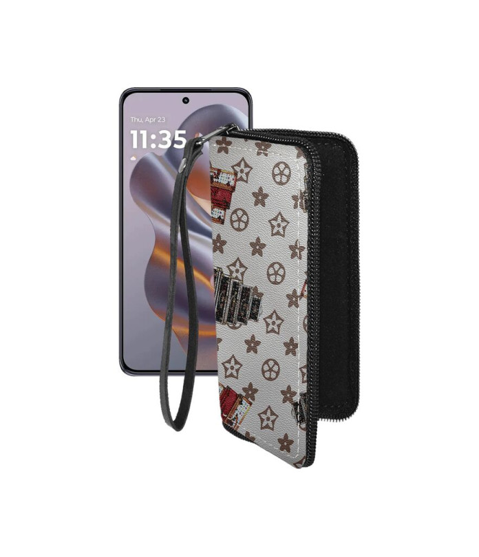 Чохол-гаманець з екошкіри для телефону Motorola Edge 60 Neo