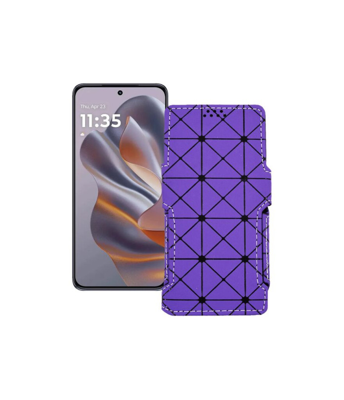 Чохол-книжка з екошкіри для телефону Motorola Edge 60 Neo