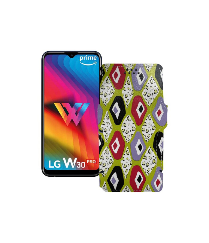 Чохол-книжка з екошкіри для телефону LG W30 Pro