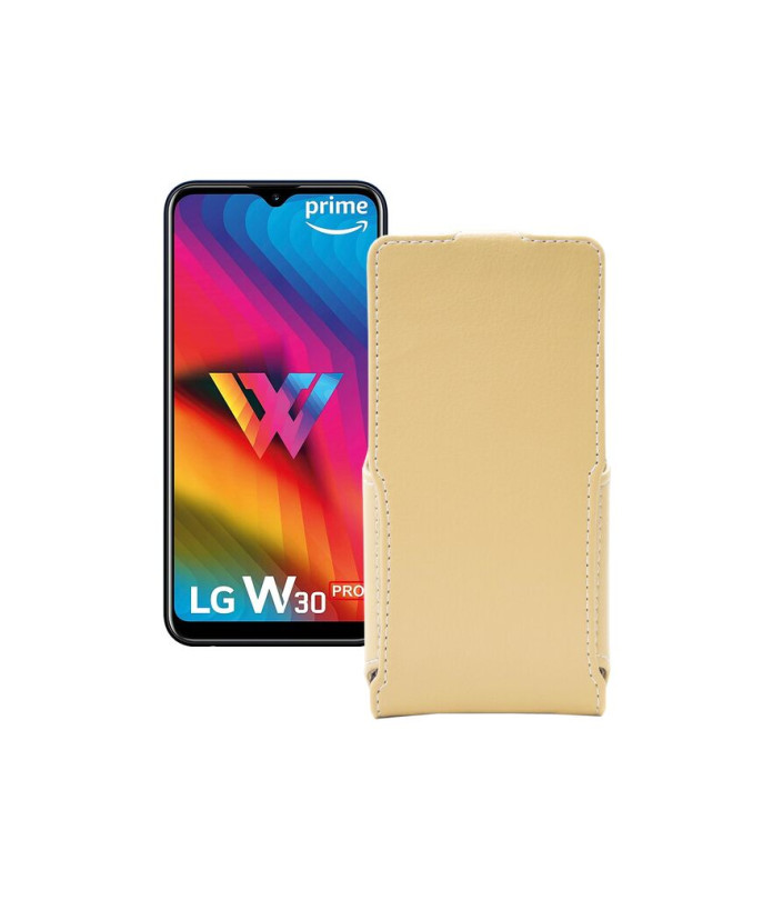 Чохол-флип з екошкіри для телефону LG W30 Pro