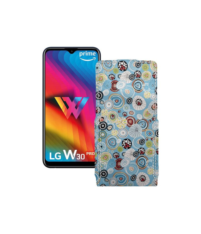 Чохол-флип з екошкіри для телефону LG W30 Pro